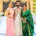 Rahul Vaidya with wife & mother