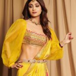 Shilpa Shetty bold in Yellow dress