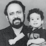 Childhood Picture of Adhil Khan With His Father
