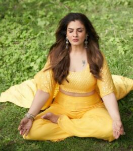Raveena Tandon Instagram Meditation