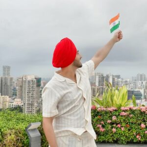 Rohanpreet Singh With National Flag