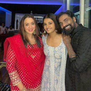 Shakti Mohan With Remo Dsouza & his wife Lizelle