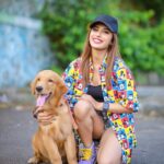 Somya Daundkar With Her Pet Dog